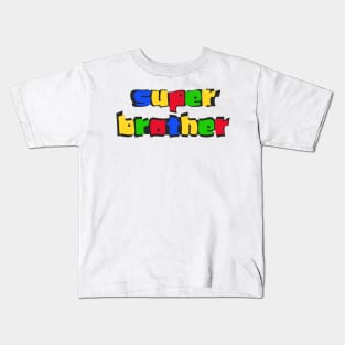 Superhero Super Big Brother Matching Sibling Kids T-Shirt